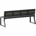 Lorell Faux Wood Outdoor Bench, Gray, LLR42671