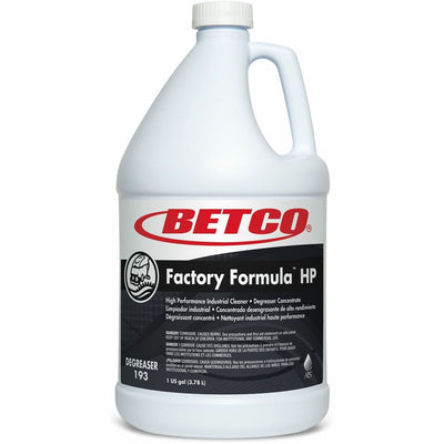 Betco Factory Formula HP Cleaner/Degreaser, Blue, 4 / Carton, BET1930400
