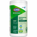 The Clorox CloroxPro™ EcoClean Disinfecting Wipes, Green, 75 / Each, CLO60605