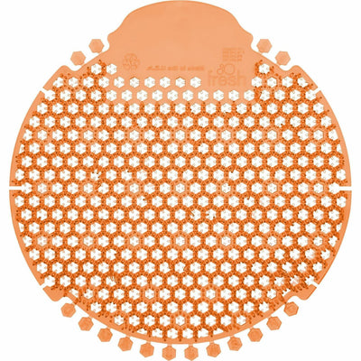 Fresh Wave 360 Urinal Screens, Orange, 5 / Box, FRSW36030MG