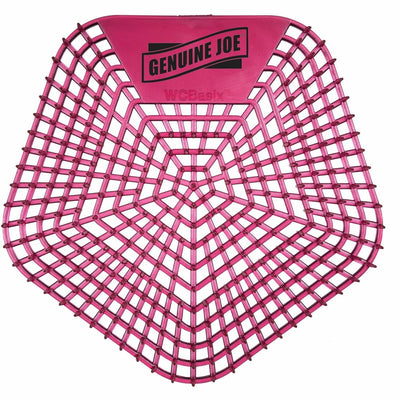 Genuine Joe Urinal Screens, Red, 10 / Carton, GJO85188