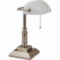 Victory Light Banker's Brass Desk Lamp, White, VLU8VS688029BN