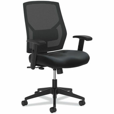 The HON HON Crio High-Back Task Chair, Supports Up to 250 lb, 18" to 22" Seat Height, Black, 1 / Carton, BSXVL581SB11T