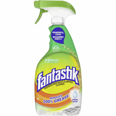 S. C. Johnson & Son fantastik Disinfectant Cleaner, Green, 8 / Carton, SJN366095CT