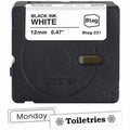 Brother P-touch BTAG-231 Black on White Label Tape, BRTBTAG231