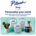 Brother P-touch BTAG-231 Black on White Label Tape, BRTBTAG231