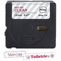 Brother P-touch BTAG-132 Red on Clear Label Tape, BRTBTAG132