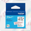 Brother P-touch BTAG-132 Red on Clear Label Tape, BRTBTAG132
