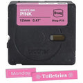 Brother P-touch BTAG-P35 White on Pink Label Tape, BRTBTAGP35