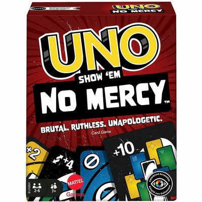 Mattel UNO Show 'Em No Mercy Card Game For Kids, Adults & Family Night, Parties And Travel, Multi, MTTHWV18