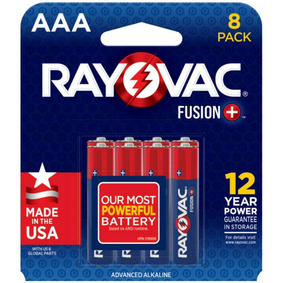 Rayovac Fusion Battery, Red, 4 / Carton, RAY8248TFUS1CT