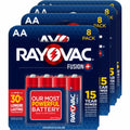 Energizer Rayovac Fusion Battery, Red, 4 / Carton, RAY8158TFUSCT