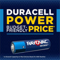 Energizer Rayovac High Energy Battery, Light Blue, 4 / Carton, RAY82412TCT