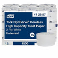 Essity Hygiene and Health AB TORK OptiServe High Capacity Coreless Toilet Paper White T5, 18 / Carton, TRK472887