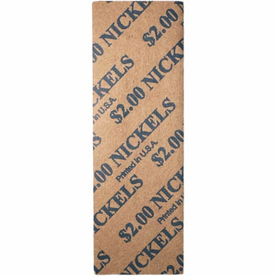 ControlTek Flat Tubular Coin Wrappers for Quarters, Blue, 1000 / Box, CNK560043