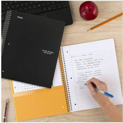 ACCO Five Star Subject Spiral Notebook, 8 1/2" x 11", MEA820188