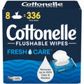 Kimberly-Clark Cottonelle FreshCare Flush Wipes, White, 8 / Box, KCC51826