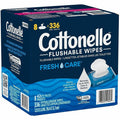 Kimberly-Clark Cottonelle FreshCare Flush Wipes, White, 8 / Box, KCC51826