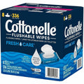 Kimberly-Clark Cottonelle FreshCare Flush Wipes, White, 8 / Box, KCC51826
