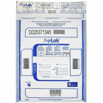 ControlTek High-Performing Security Bags, Clear, 100 / Pack, CNK585040