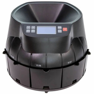 CONTROLTEK Digital Coin Counter/Sorter/Wrapper, Black, CNK525521