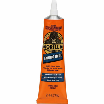 Gorilla Glue Gorilla Fabric Glue, Clear, GOR8025501