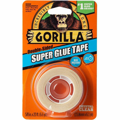 Gorilla Glue Gorilla Double-Sided Super Glue Tape, Clear, GOR109340