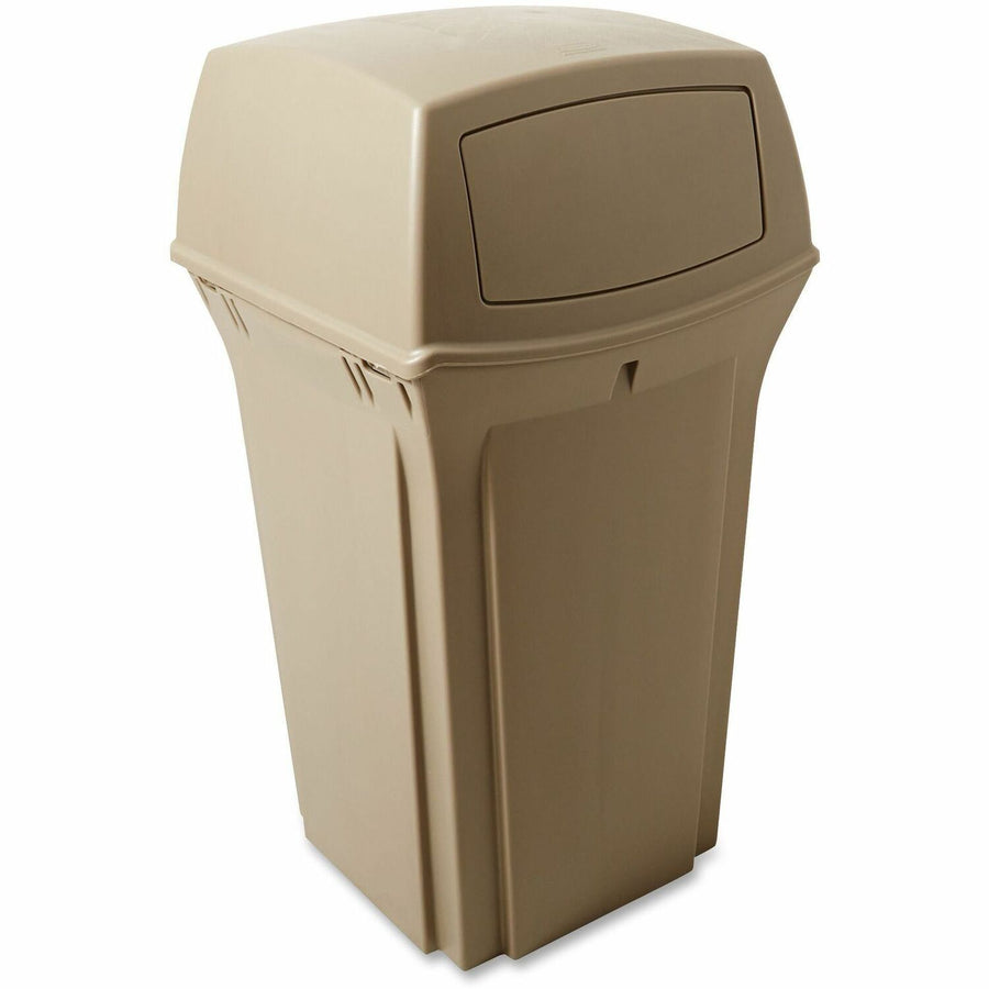 Rubbermaid Commercial Ranger Waste Container, Beige, Structural Foam, 35 gal, Fire-Safe, RCP843088BG
