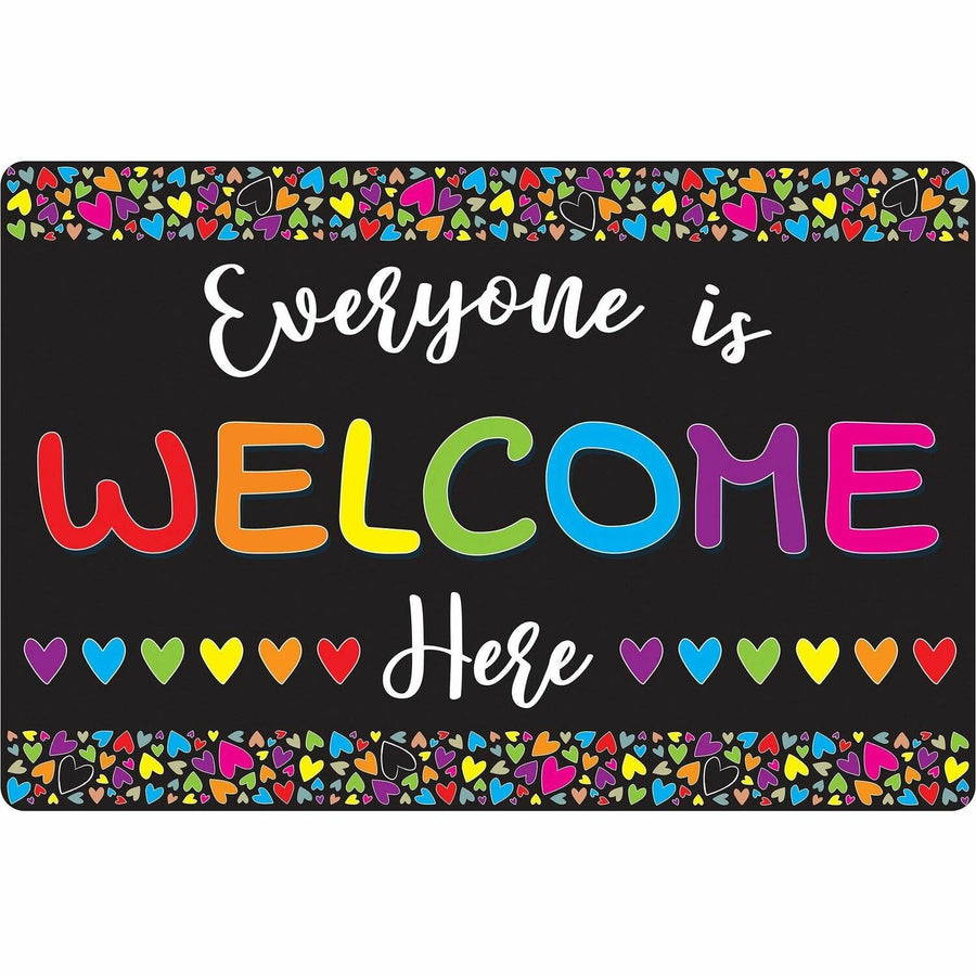 Ashley Productions Smart Poly Original Fun Welcome Mat, Multicolor, 24EA/CT — view 1