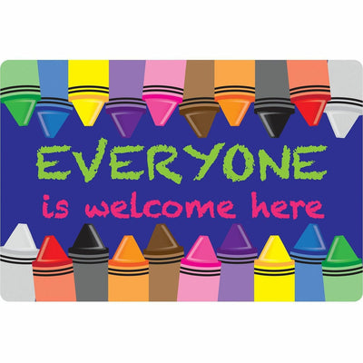 Ashley Productions Smart Poly Original Fun Welcome Mat, Multicolor, ASH91502