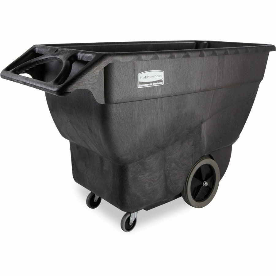 Rubbermaid Commercial Structural Foam Tilt Truck, 30.25" x 38", Black, Resin, Maintenance-free, RCPFG101100BLA