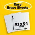 3M Easy Erase Permanent Marker Whiteboard Sheets, MMMEESH2PKSIOC