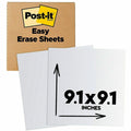 3M Easy Erase Permanent Marker Whiteboard Sheets, MMMEESH2PKSIOC