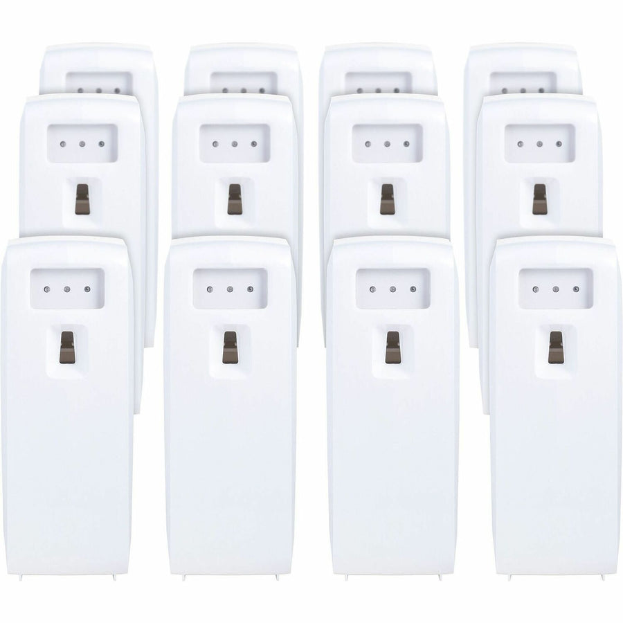 Fresh Products Fusion Metered Aerosol Dispenser, White, Battery Operated, 6 / Carton, FRSMACBLXCT