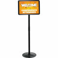 Kantek Floor Stand Sign Holder, Black, KTKSH817