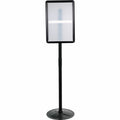 Kantek Floor Stand Sign Holder, Black, KTKSH817
