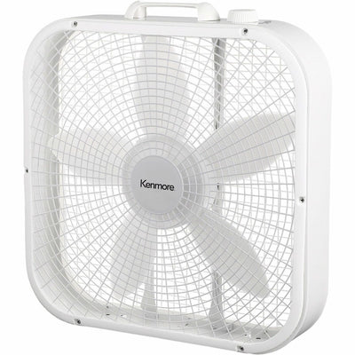 Equity Sales & Marketing Kenmore Box Floor Fan, White, ESMKM60048WH
