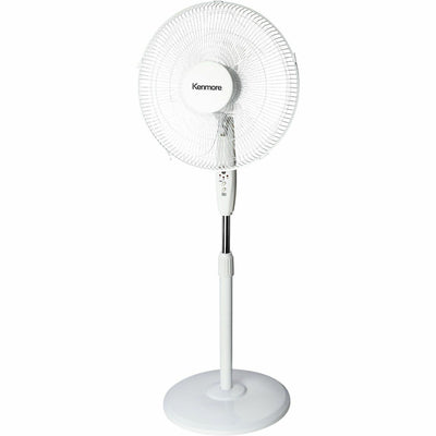 Equity Sales & Marketing Kenmore 12" Pedestal Fan, White, ESMKM60035WH