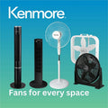 Equity Sales & Marketing Kenmore Bladeless Tower Fan, Black, ESMKM60018BK