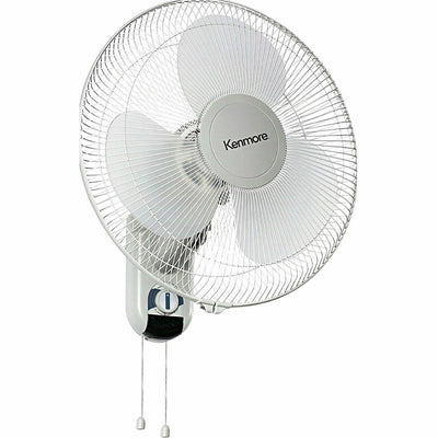 Equity Sales & Marketing Kenmore 16" Wall Fan, White, ESMKM60050WH