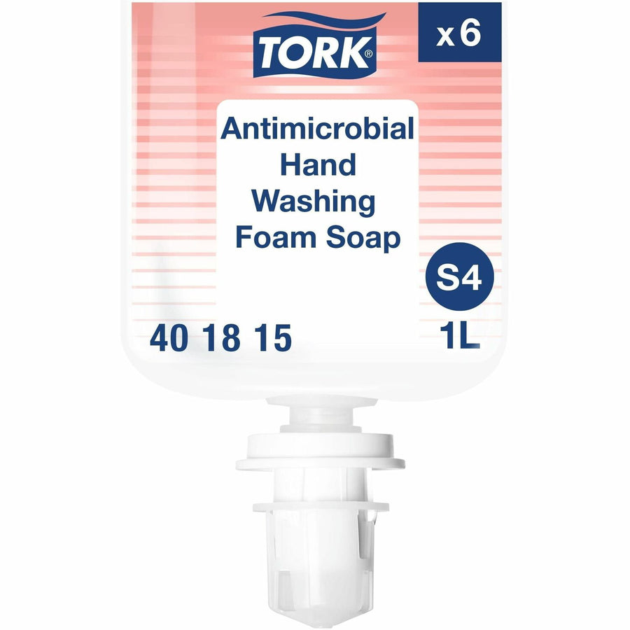 TORK Antimicrobial Hand Washing Foam Soap S4, Dye-free, 6 / Case, TRK401815