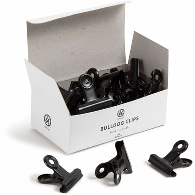 U Bulldog Clip, Black, 20 / Pack, UBR3610U0624