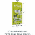 Lavazza Flavia Bright Tea Co Green Tea with Jasmine Green Tea Freshpack, Brown, 40 / Carton, LAV48723