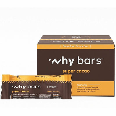 Why Bars Superfood Protein Snack Bars, 12 / Pack, WHYWB1