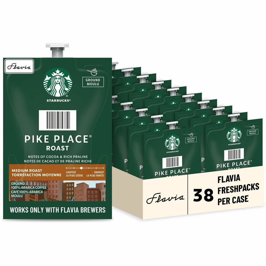 Flavia Starbucks Pike Place Roast Freshpack, 38 / Carton, LAV48725