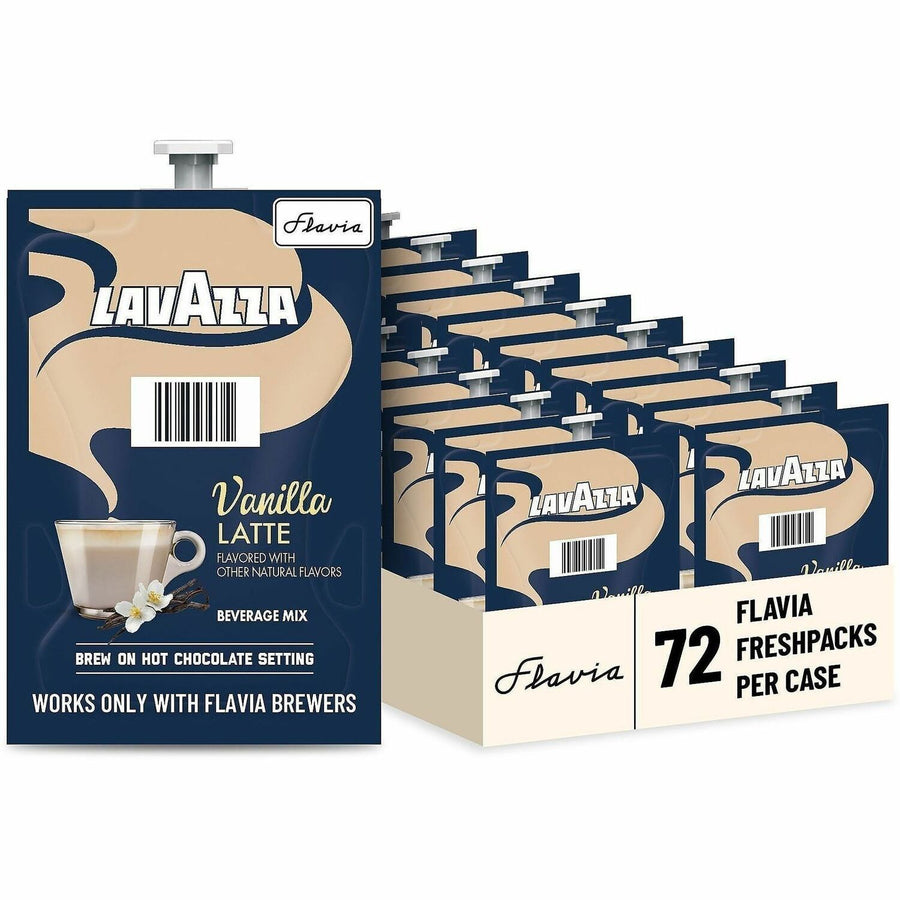 Flavia Latte Freshpacks, Naturally Flavored, 72 / Carton, LAV48689