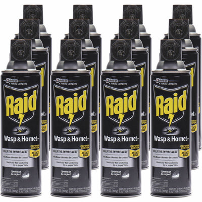 S. C. Johnson & Son Raid Wasp and Hornet Killer 33, White, 12 / Carton, SJN377651CT