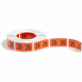 Smead ETYJ Color-Coded Year Labels, Orange, 1 Roll, SMD68326
