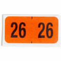 Smead ETYJ Color-Coded Year Labels, Orange, 1 Roll, SMD68326