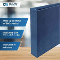 Davis Group of Premium 3-Up Business Checkbook Binder, Navy Blue, DGC3UPAM72